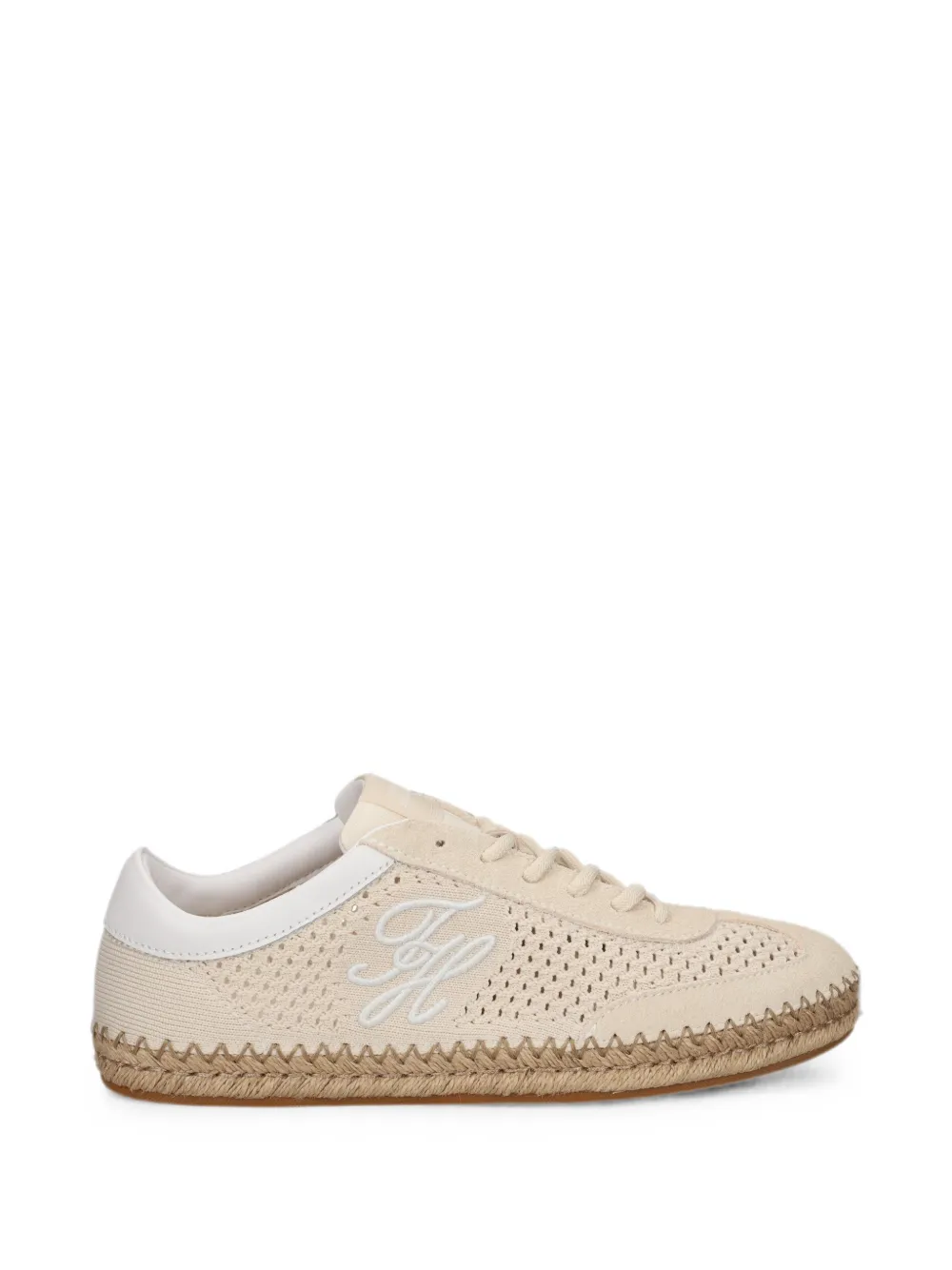 Tommy Hilfiger Espadrilles met geperforeerde details Beige