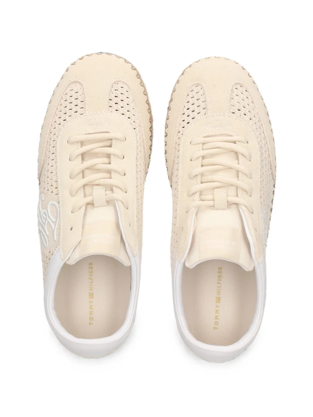 Tommy Hilfiger Espadrilles met geperforeerde details Beige