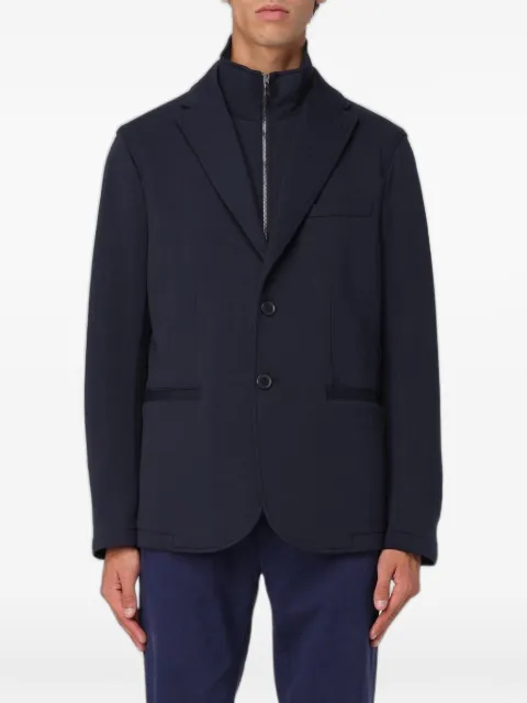 Emporio Armani layered single-breasted blazer