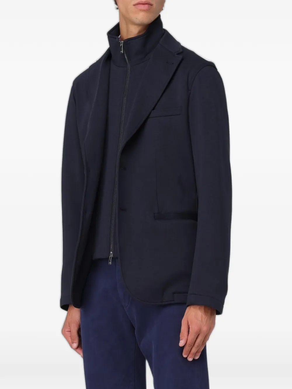 Emporio Armani Gelaagde blazer Blauw