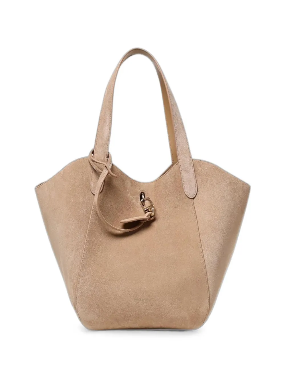 Giorgio Armani suede shoulder bag - Toni neutri
