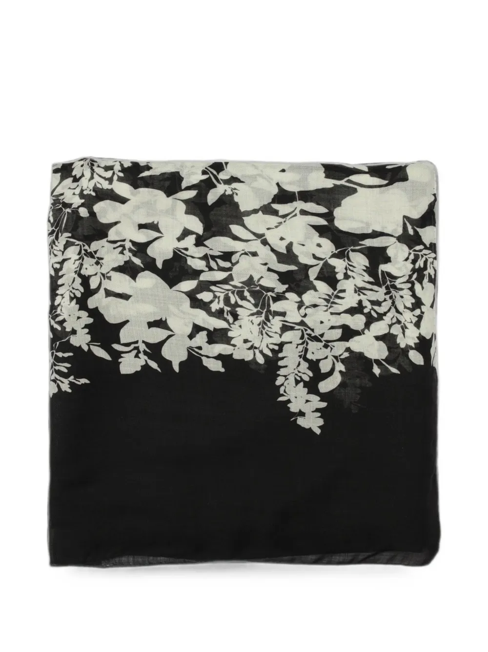 Agnona floral-print scarf - Nero