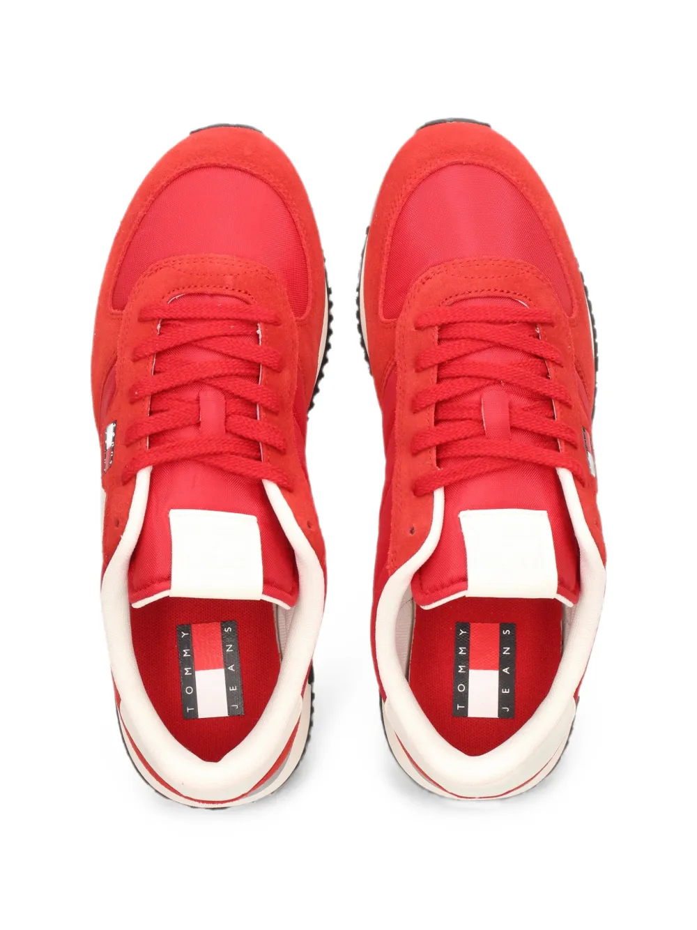 Tommy Jeans Sneakers met logopatch Rood