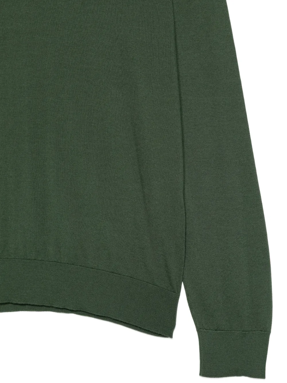 Zegna Trui met ronde hals en lange mouwen Groen
