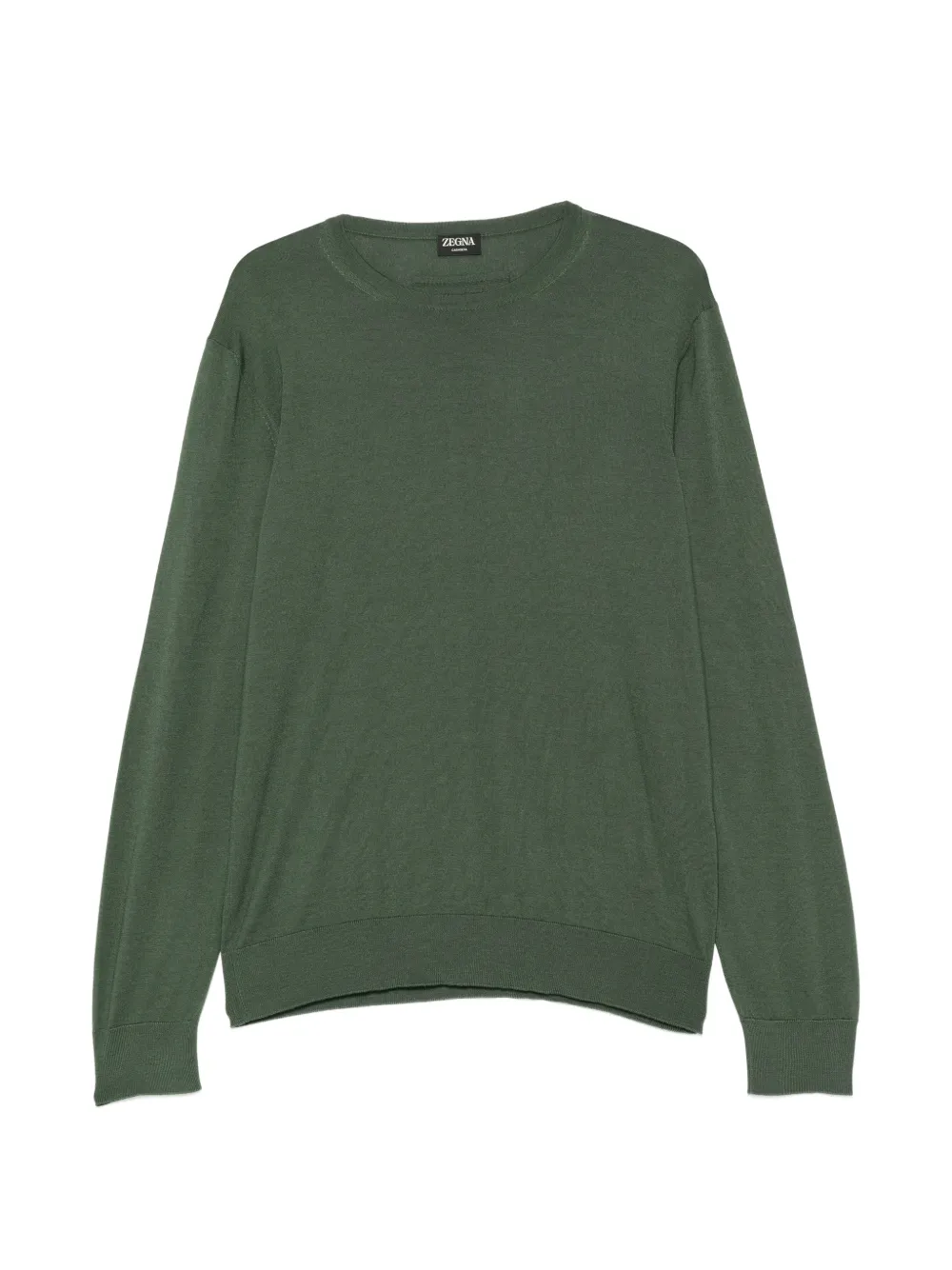 Zegna crewneck long-sleeved sweater - Green