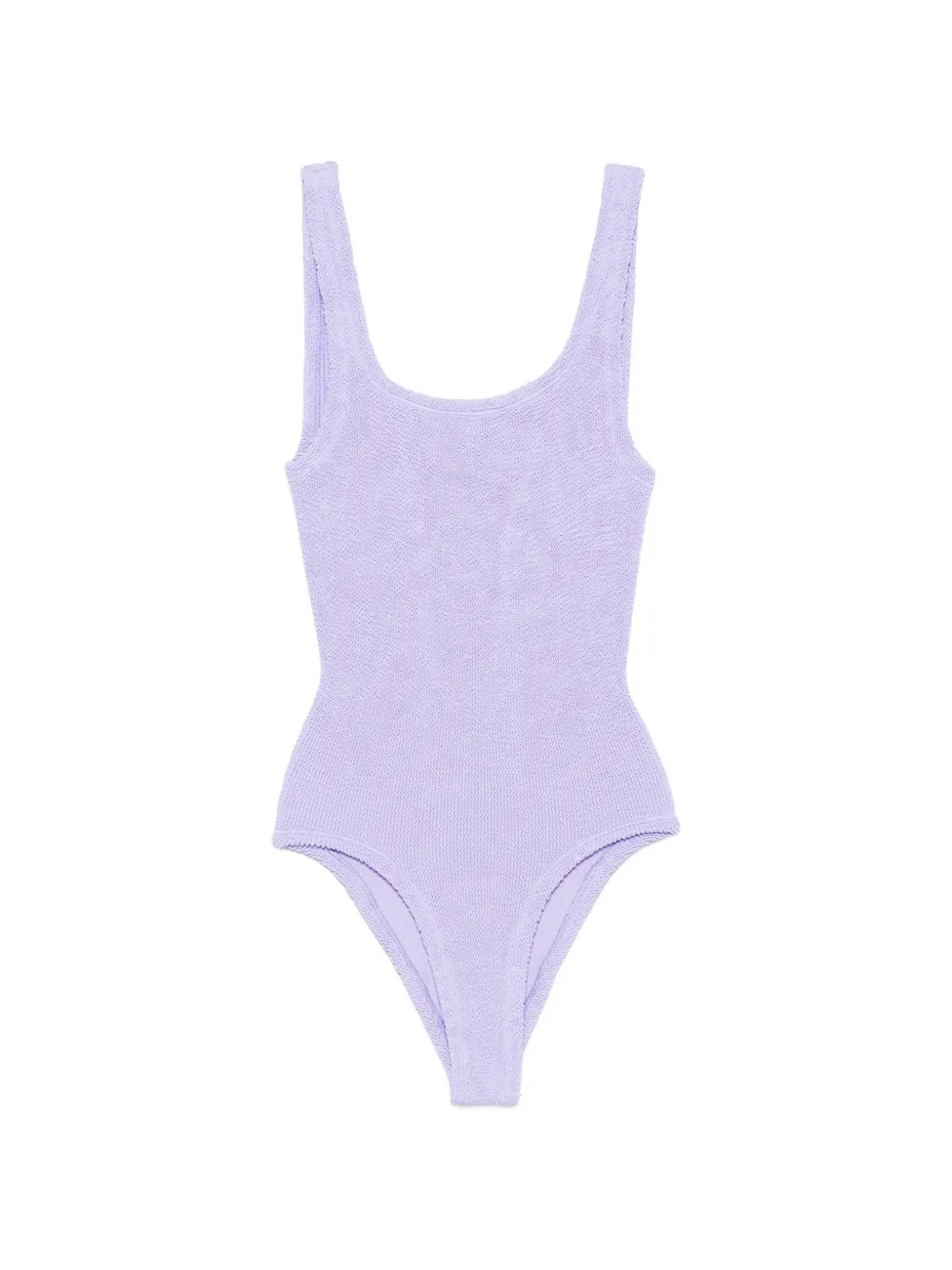Hunza G Square scoop-neck swimsuit - Viola