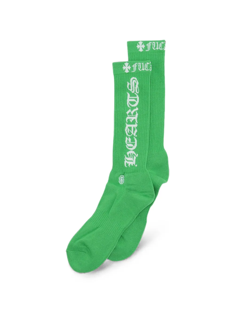 Chrome Hearts Sokken met intarsia logo Groen