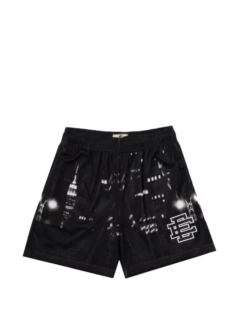 ERIC EMANUEL EE skyline-print mesh shorts