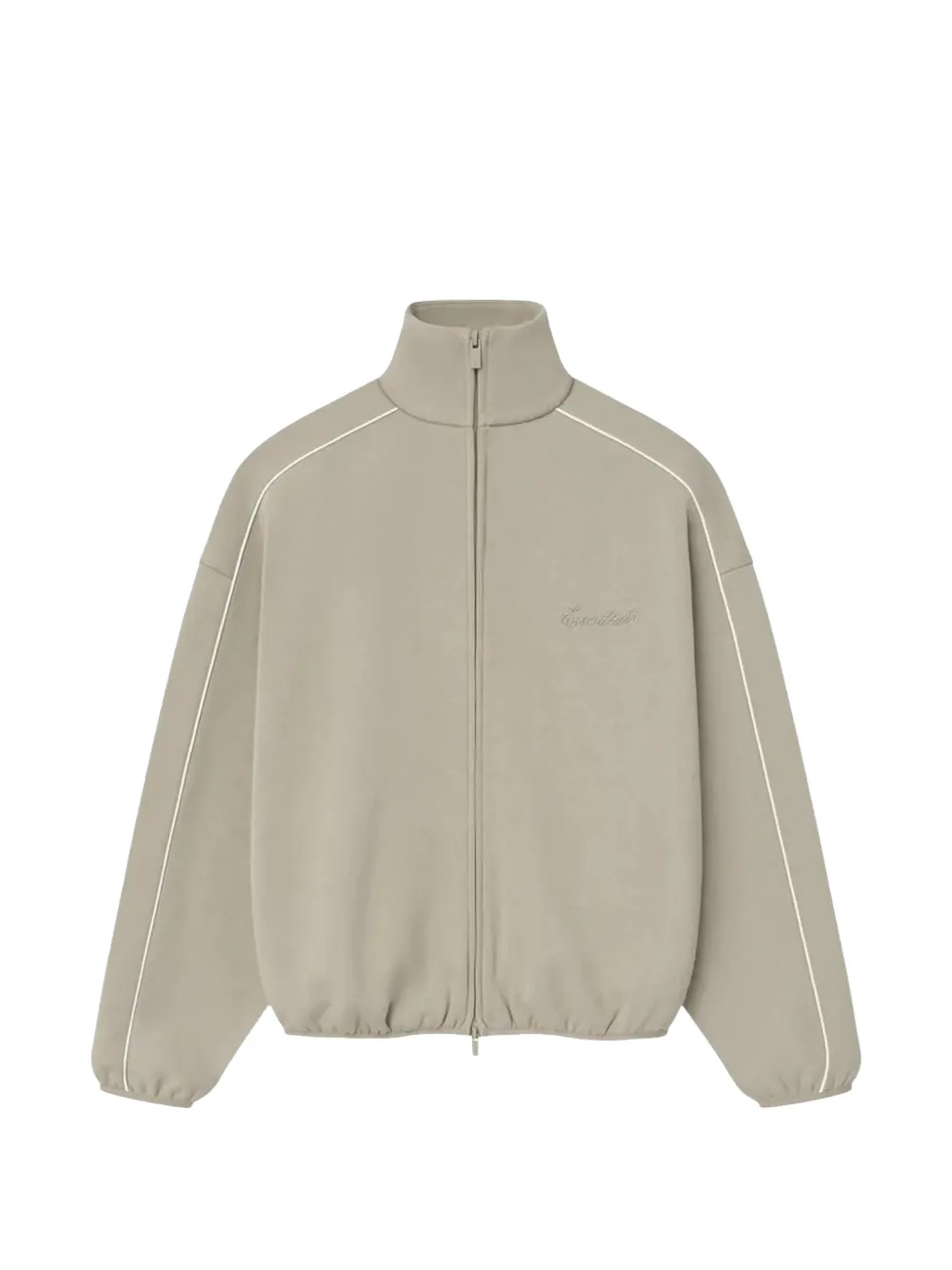 FEAR OF GOD ESSENTIALS modern-fit zip-up fleece sweatshirt - Nude