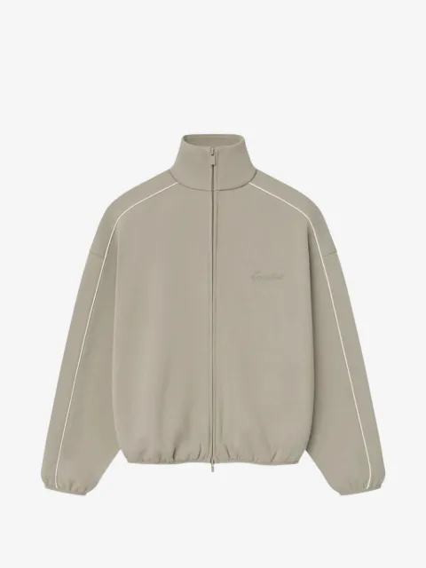 FEAR OF GOD ESSENTIALS modern-fit zip-up fleece sweatshirt