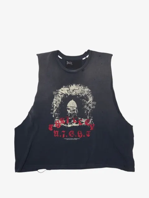Paly Hollywood Thriller Night cut-off distressed tank top