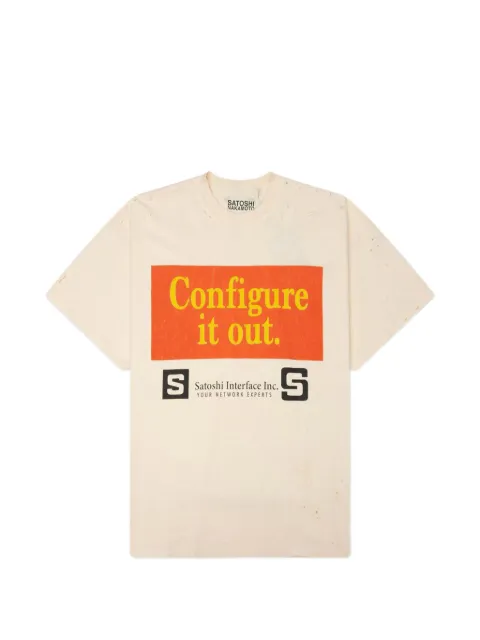 SATOSHI NAKAMOTO playera con detalle estampado