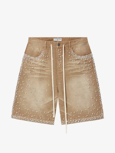 Vale Rainstorm pearl-embellished shorts