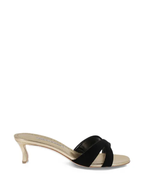 Manolo Blahnik sandalias con tiras cruzadas