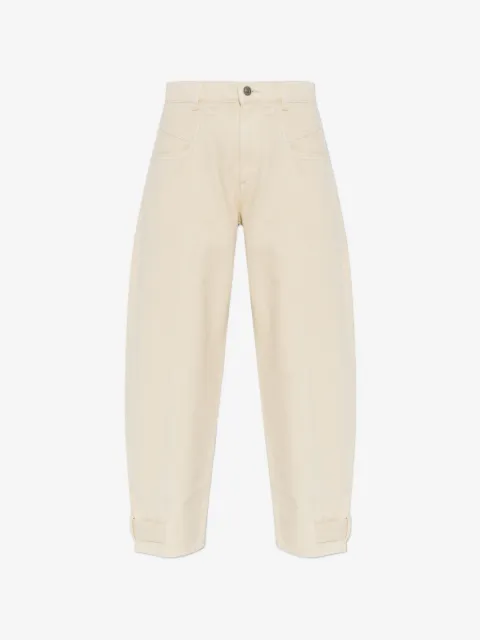 ISABEL MARANT Leja panelled tapered jeans