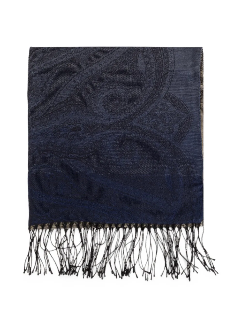 ETRO Sciarpa con stampa paisley jacquard - Blu