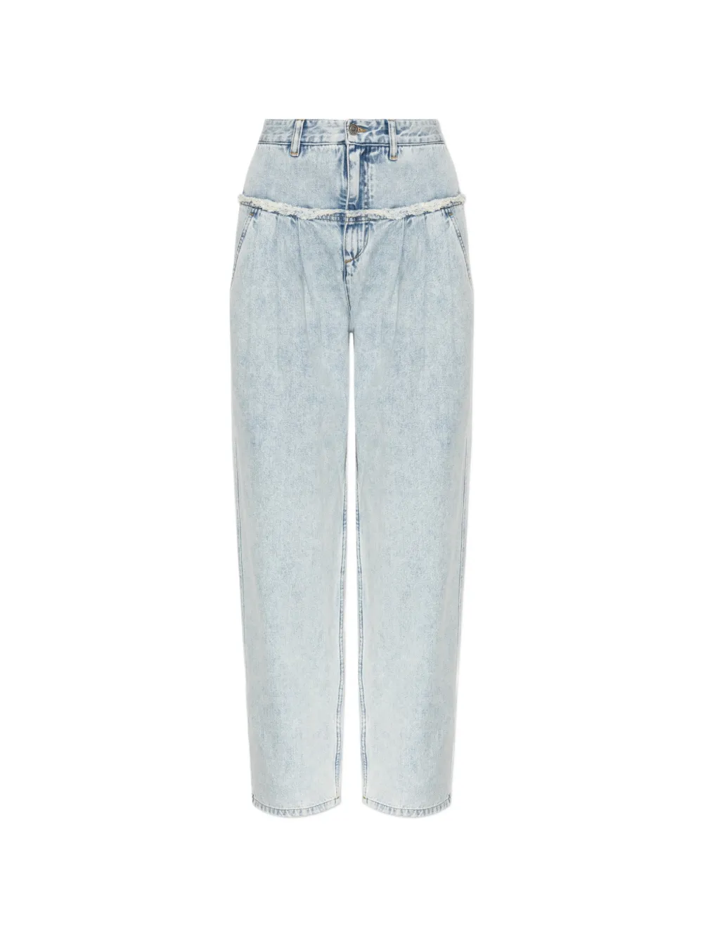 MARANT ÉTOILE Jeans Iniza con frange - Blu