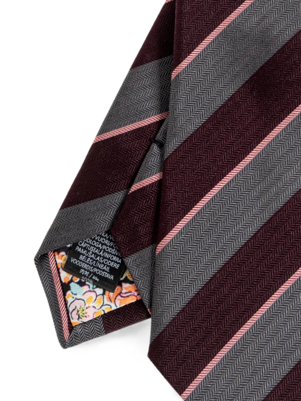 Paul Smith Gestreepte stropdas Rood