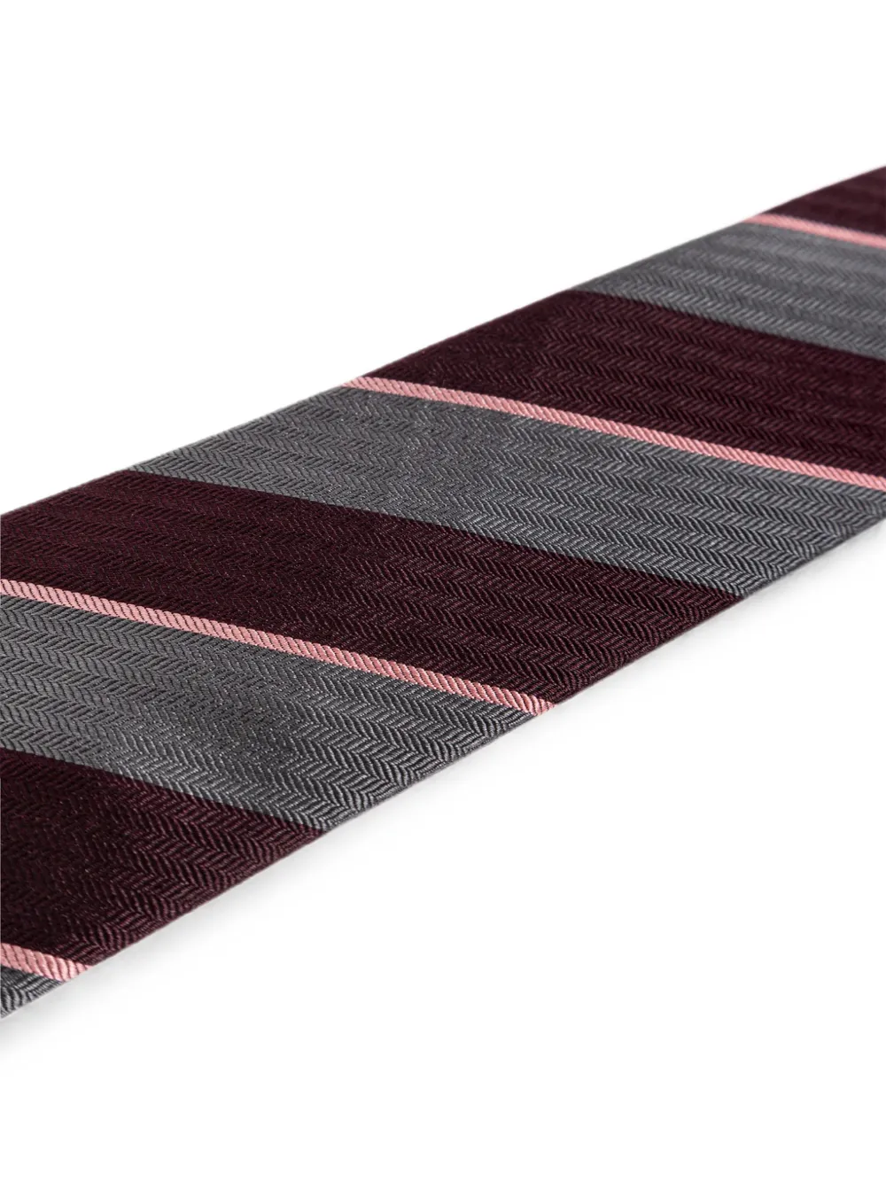 Paul Smith Gestreepte stropdas Rood