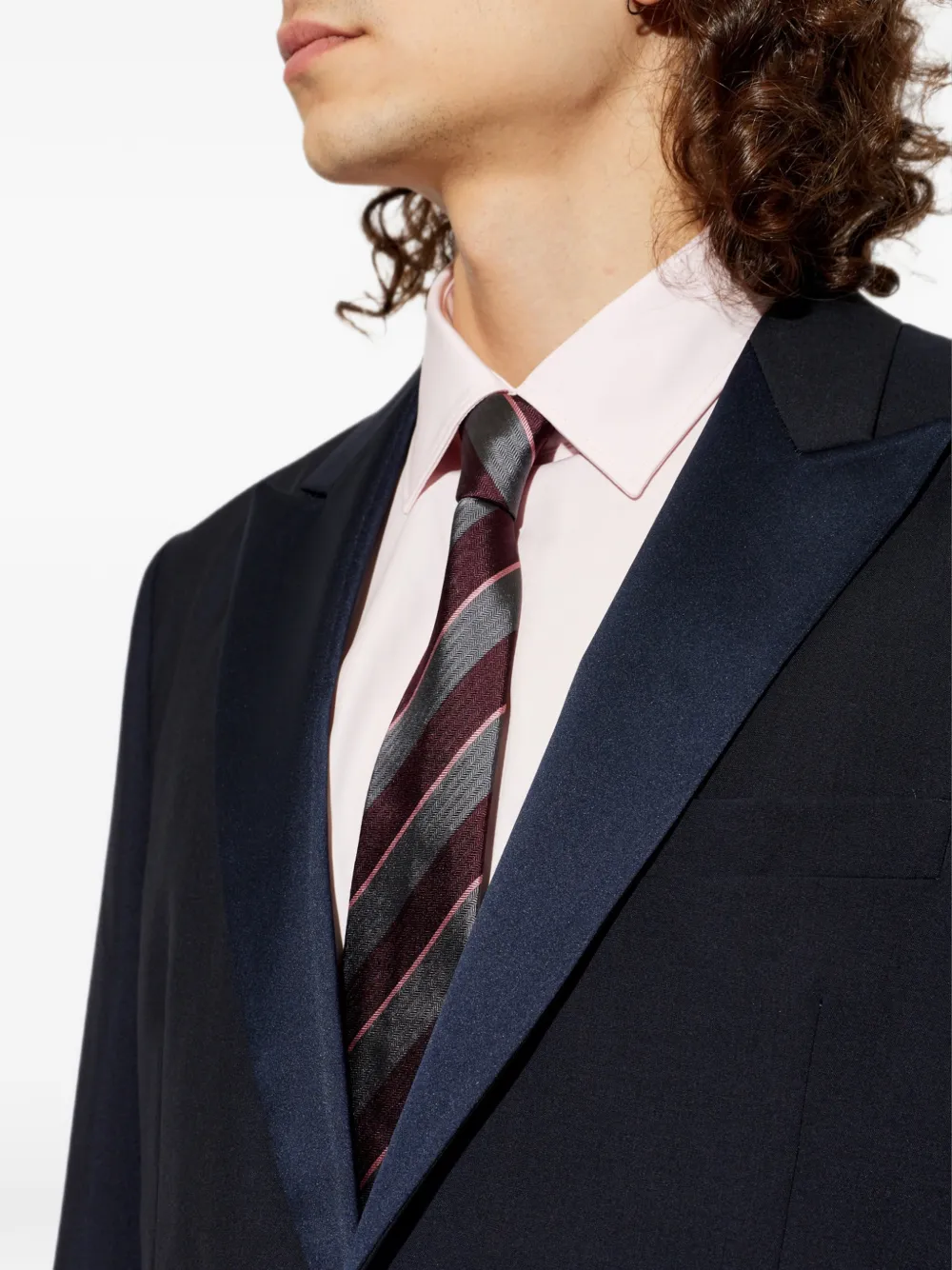 Paul Smith Gestreepte stropdas Rood