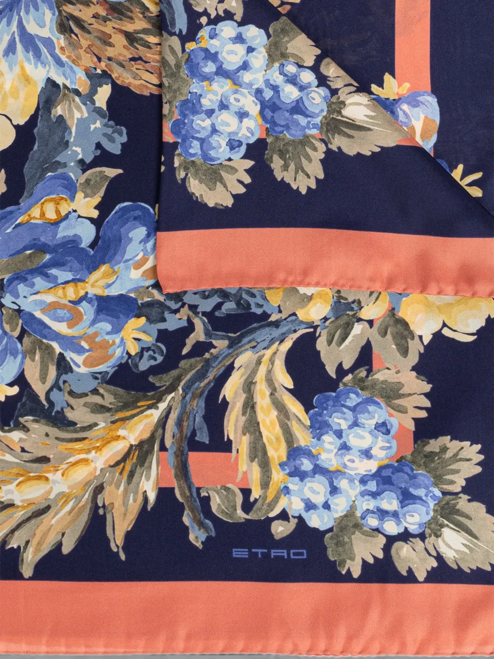 ETRO Sjaal met bloemenprint Blauw