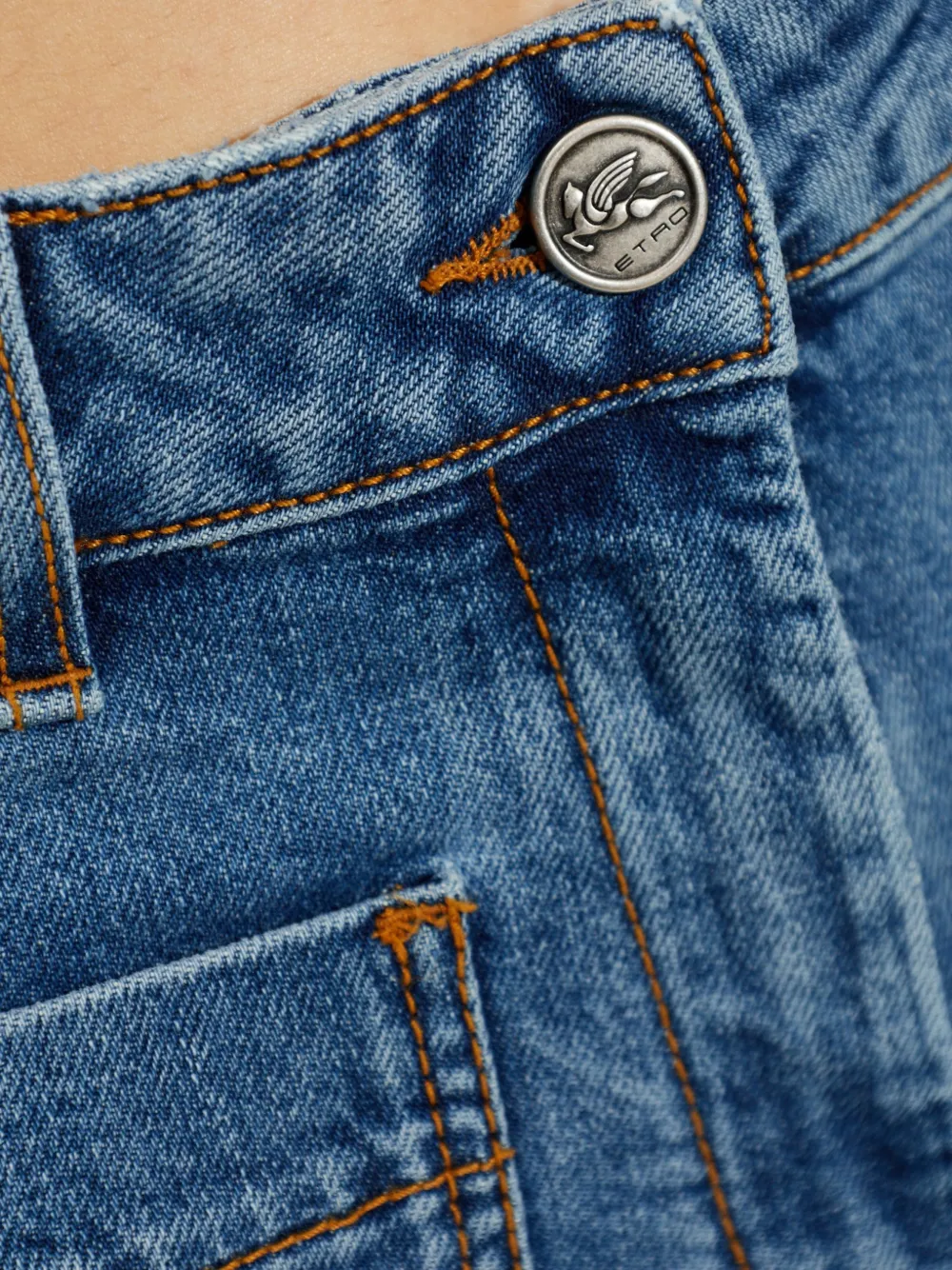 ETRO Jeans met opgestikte zakken Blauw