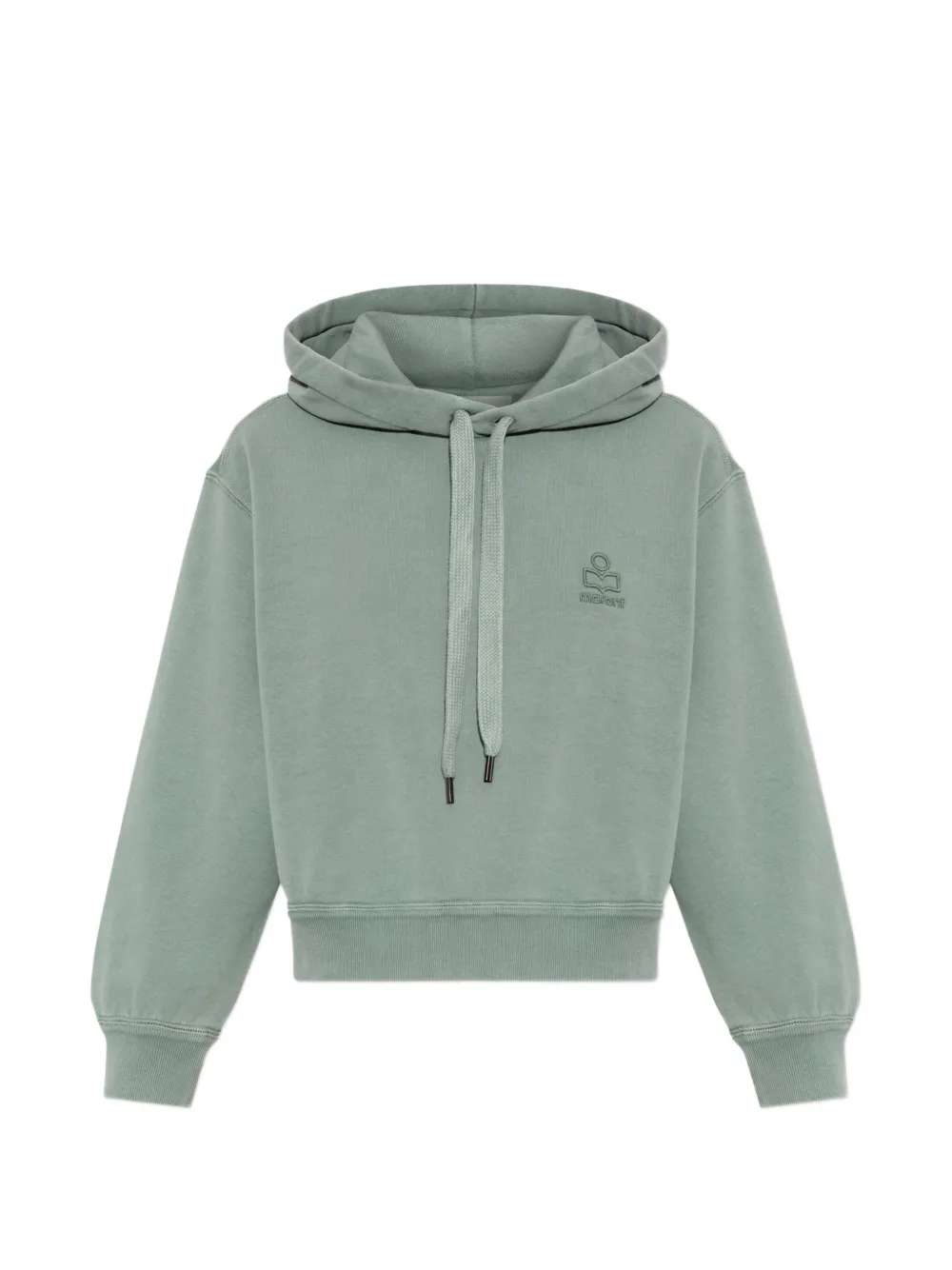 MARANT ÉTOILE Hoodie mit Logo-Stickerei - Grün