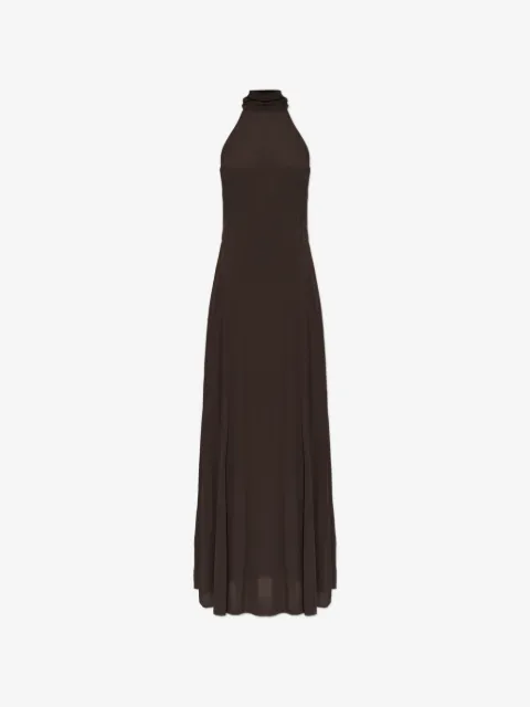 SAMSOE SAMSOE halterneck tie-fastening dress