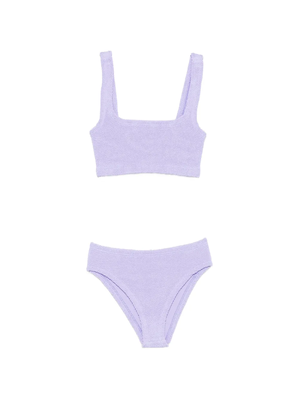 Hunza G Xandra crinkle-effect bikini - Viola