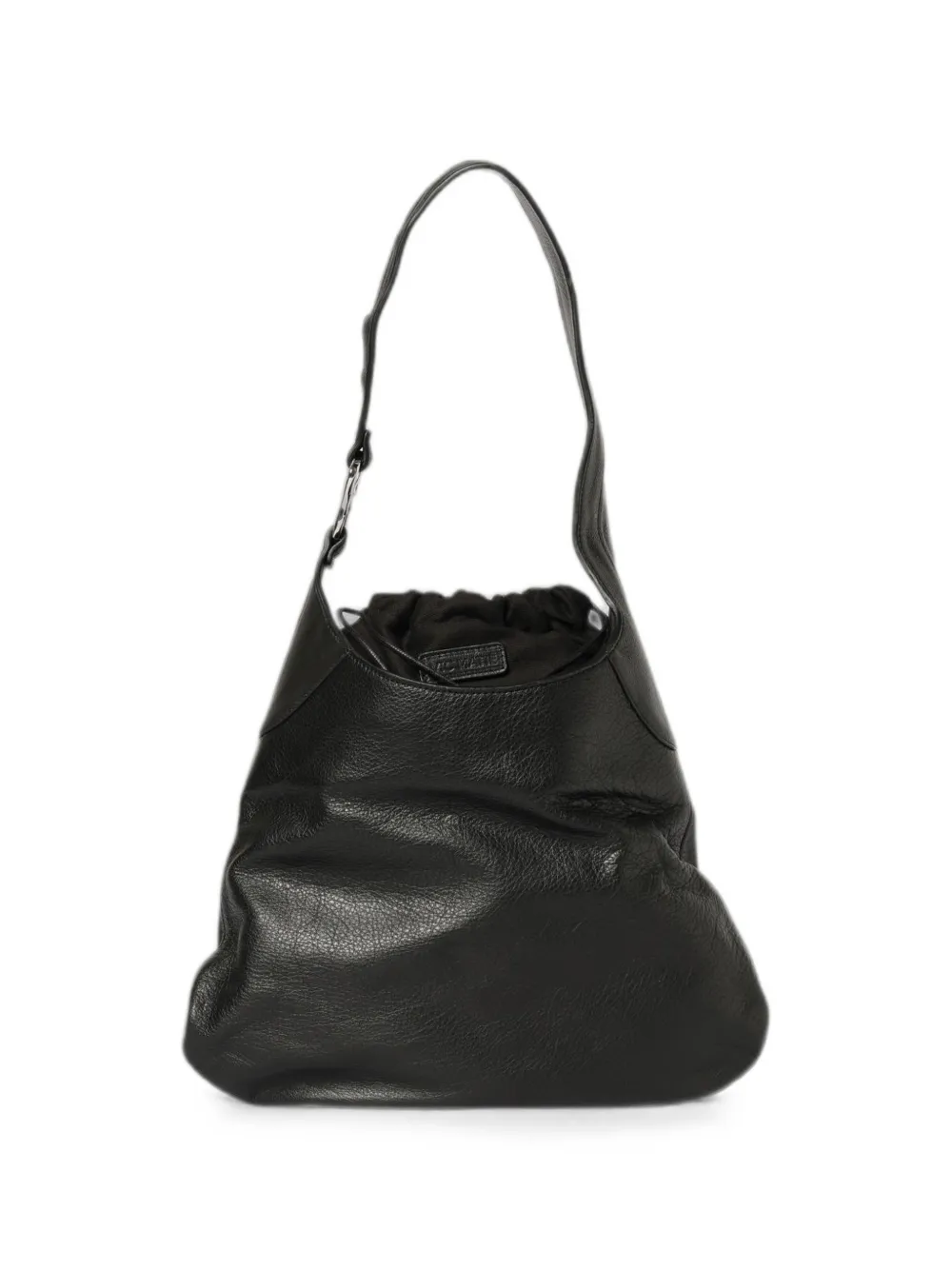 Vic Matie Anita pebbled leather shoulder bag - Nero