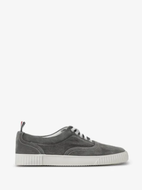 Thom Browne tenis bajos de gamuza