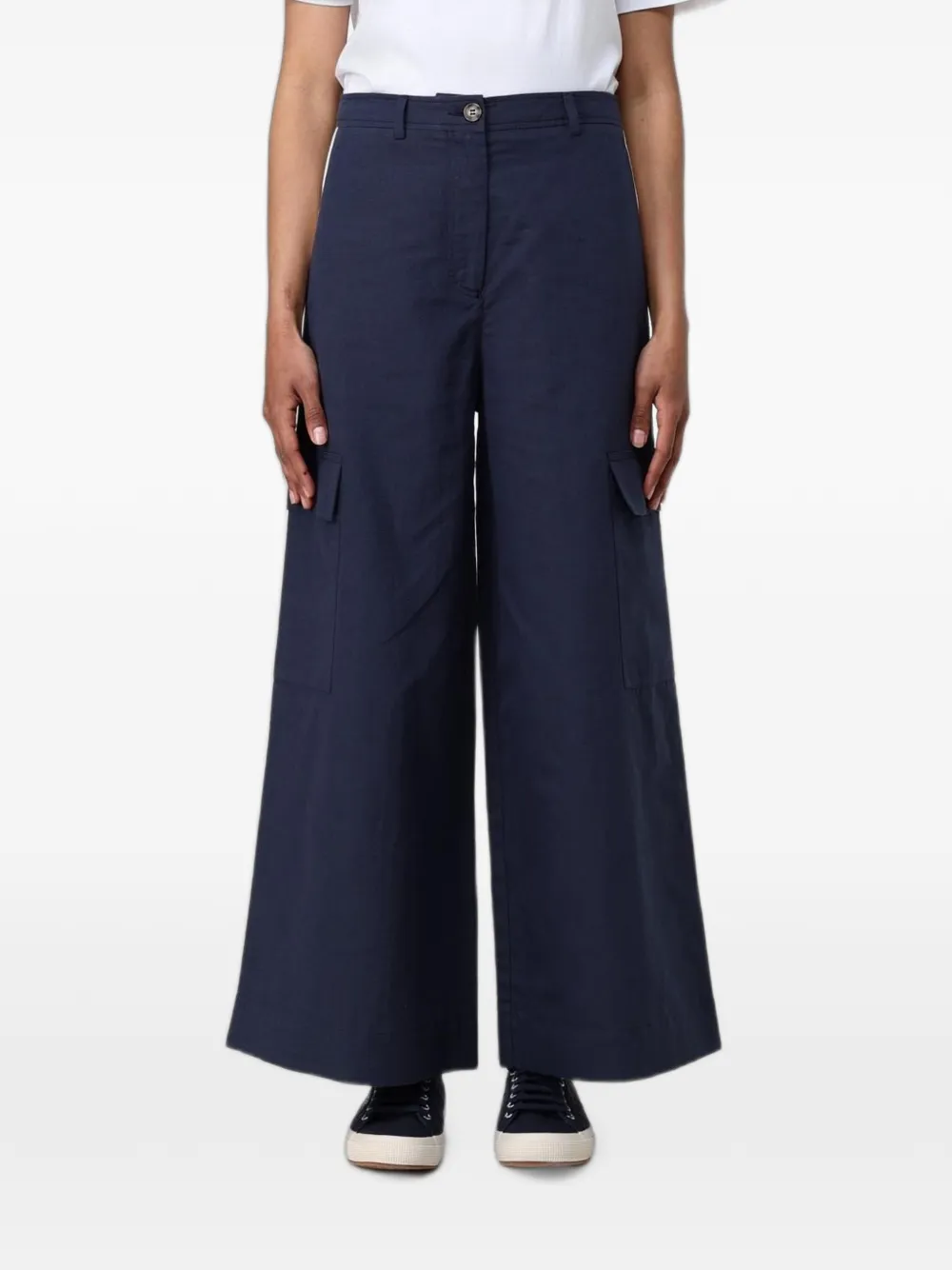 Colmar wide-leg cargo pants - Blu