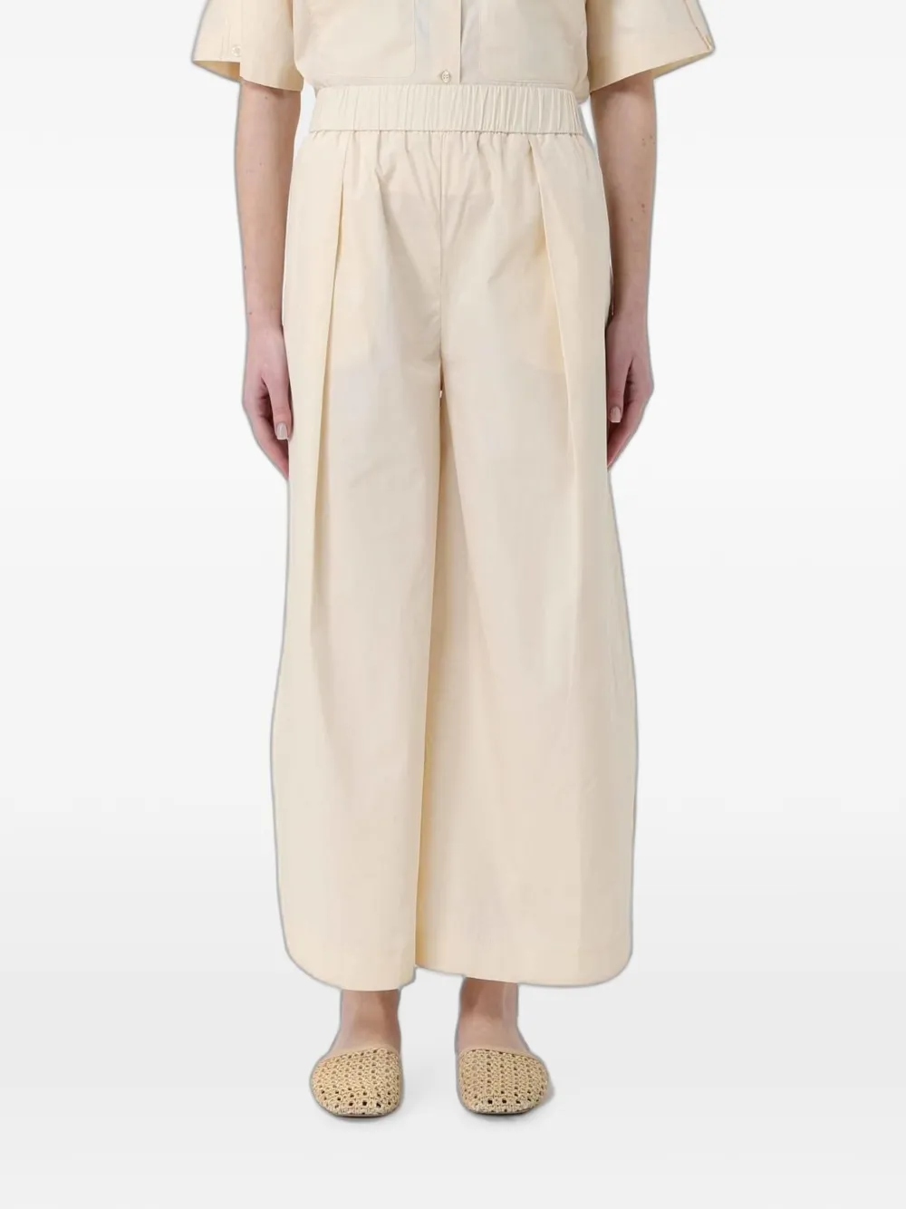 Colmar pleated wide-leg palazzo pants - Toni neutri