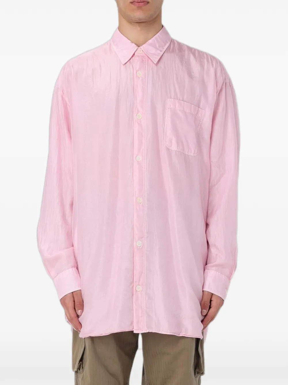 OUR LEGACY Darling chest-pocket shirt - Rosa