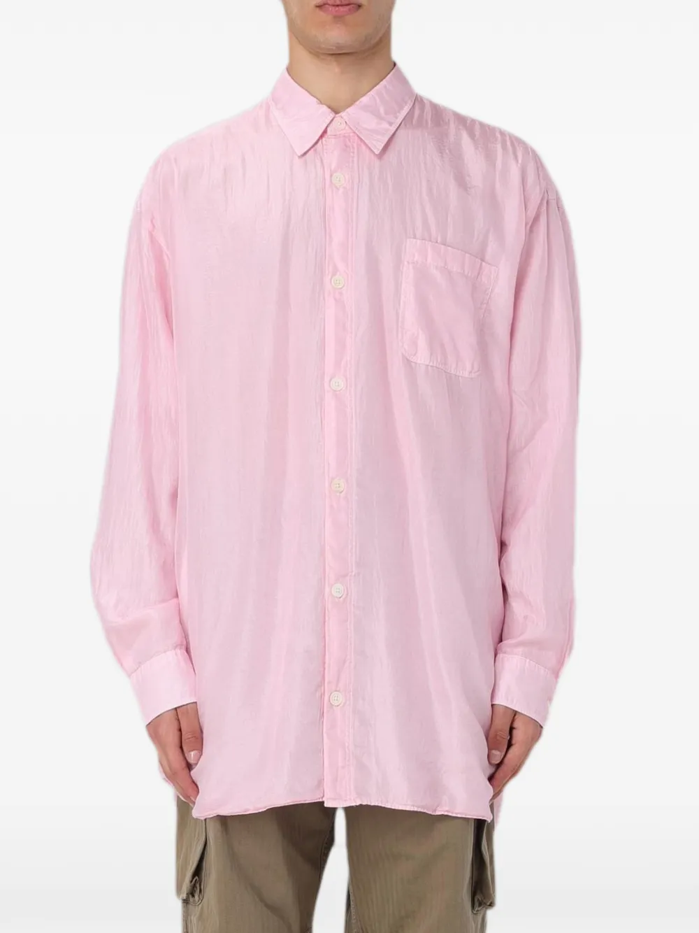 OUR LEGACY Darling chest-pocket shirt - Pink