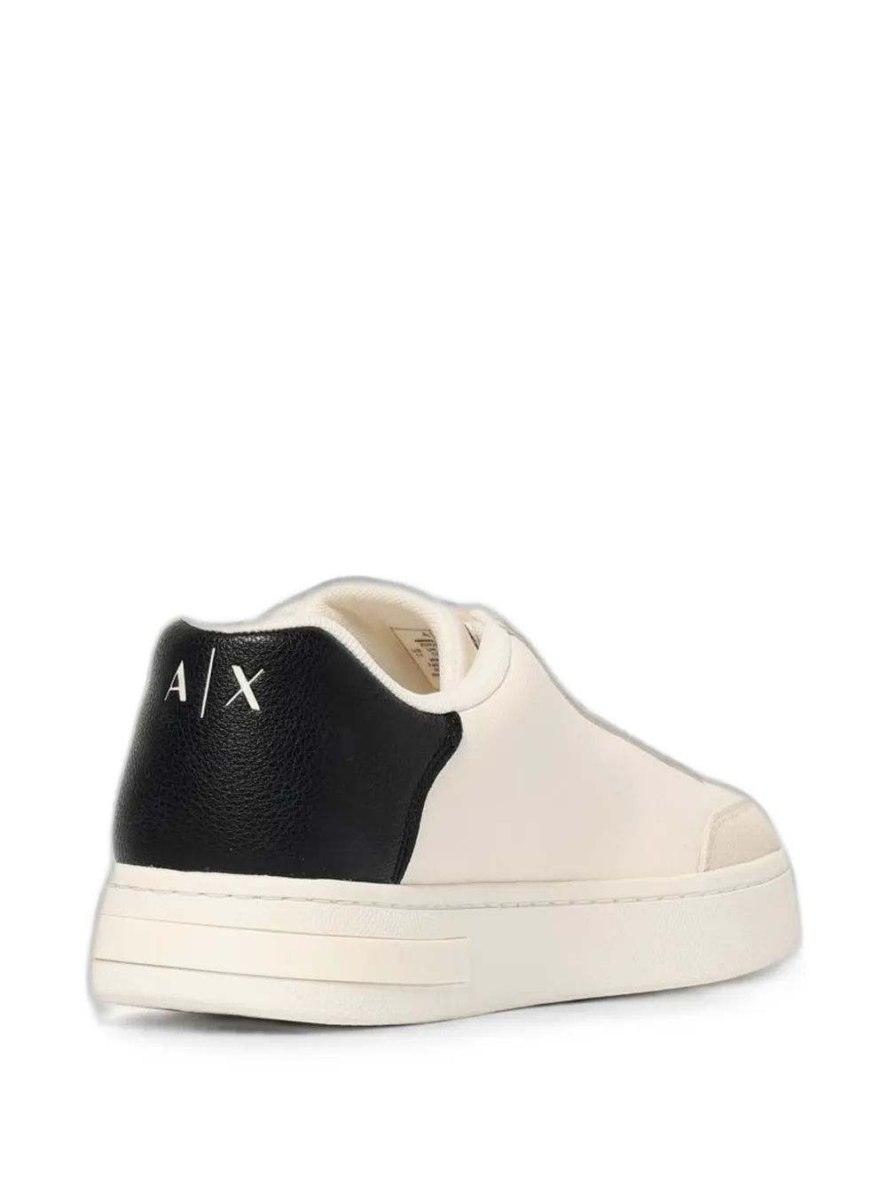 Emporio Armani logo-print panelled sneakers Wit