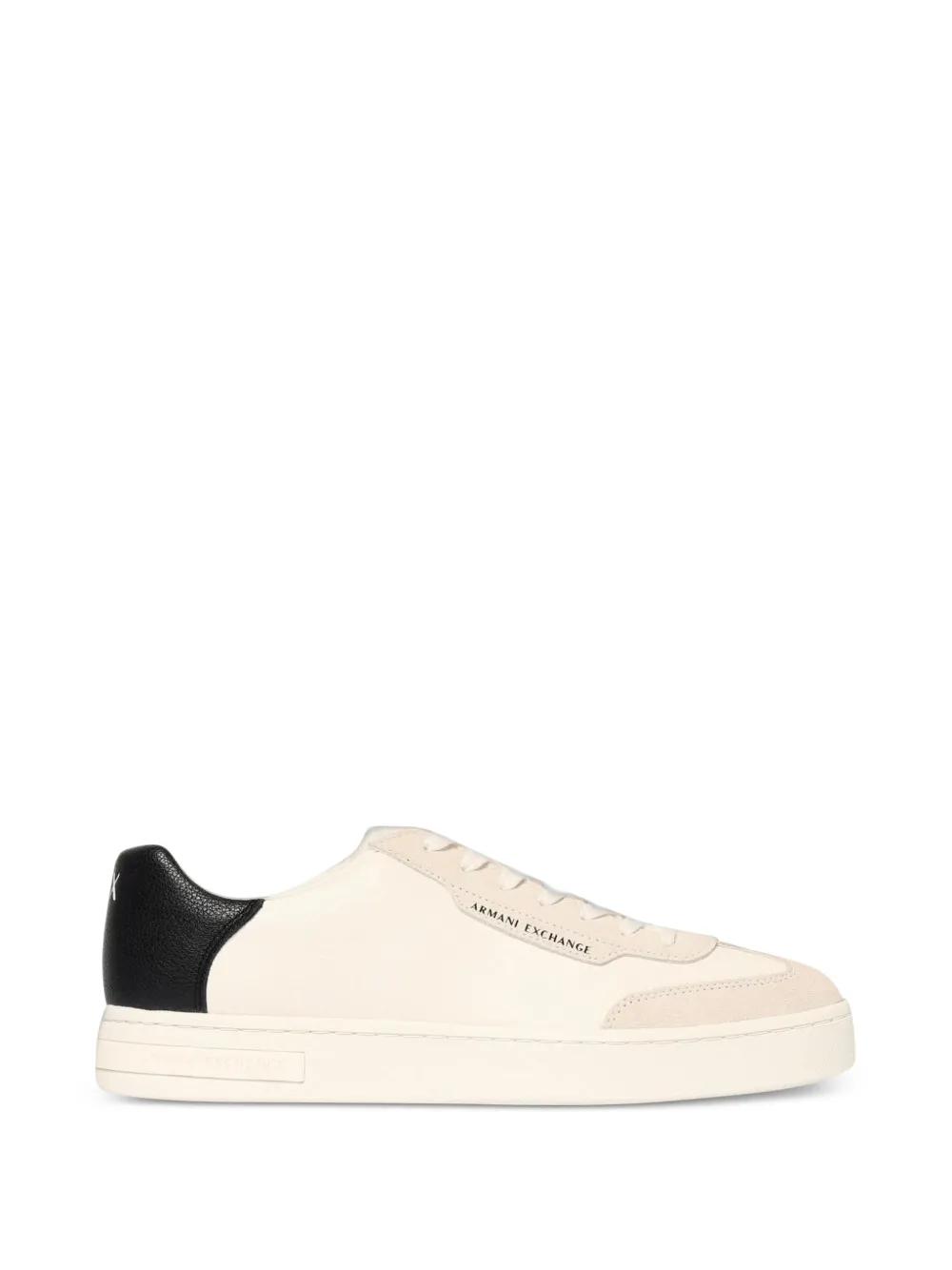 Emporio Armani logo-print panelled sneakers - Bianco
