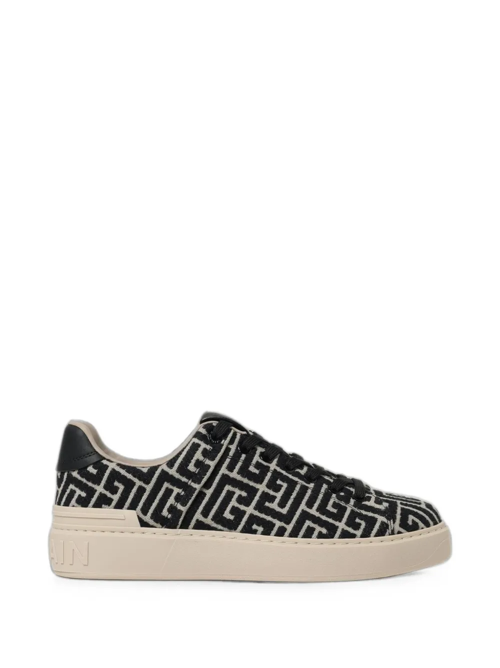 Balmain B-Court jacquard sneakers - Schwarz