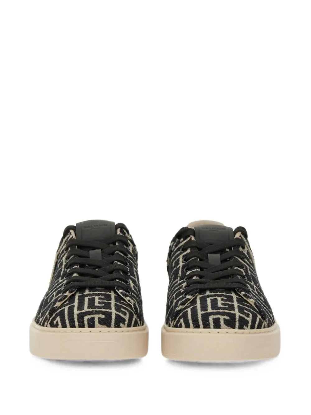 Balmain B-Court jacquard sneakers Zwart