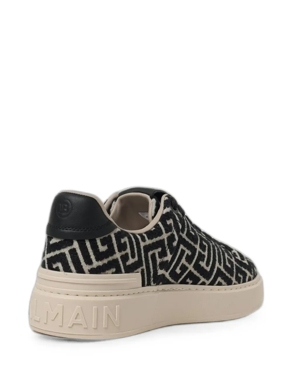 Balmain B-Court jacquard sneakers Zwart