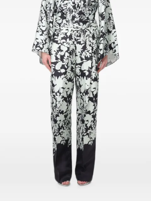 Agnona pantalones con estampado floral