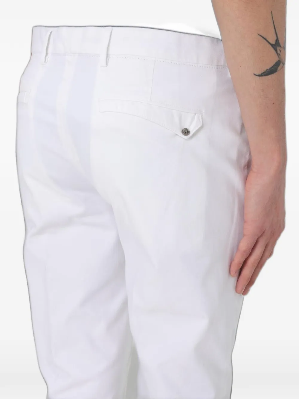 PT Torino Slim-fit pantalon Wit