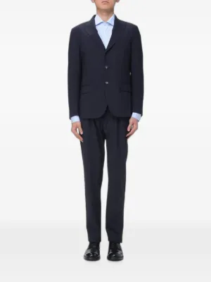 TOM FORD ボタン ウールスーツ | ブルー | FARFETCH JP