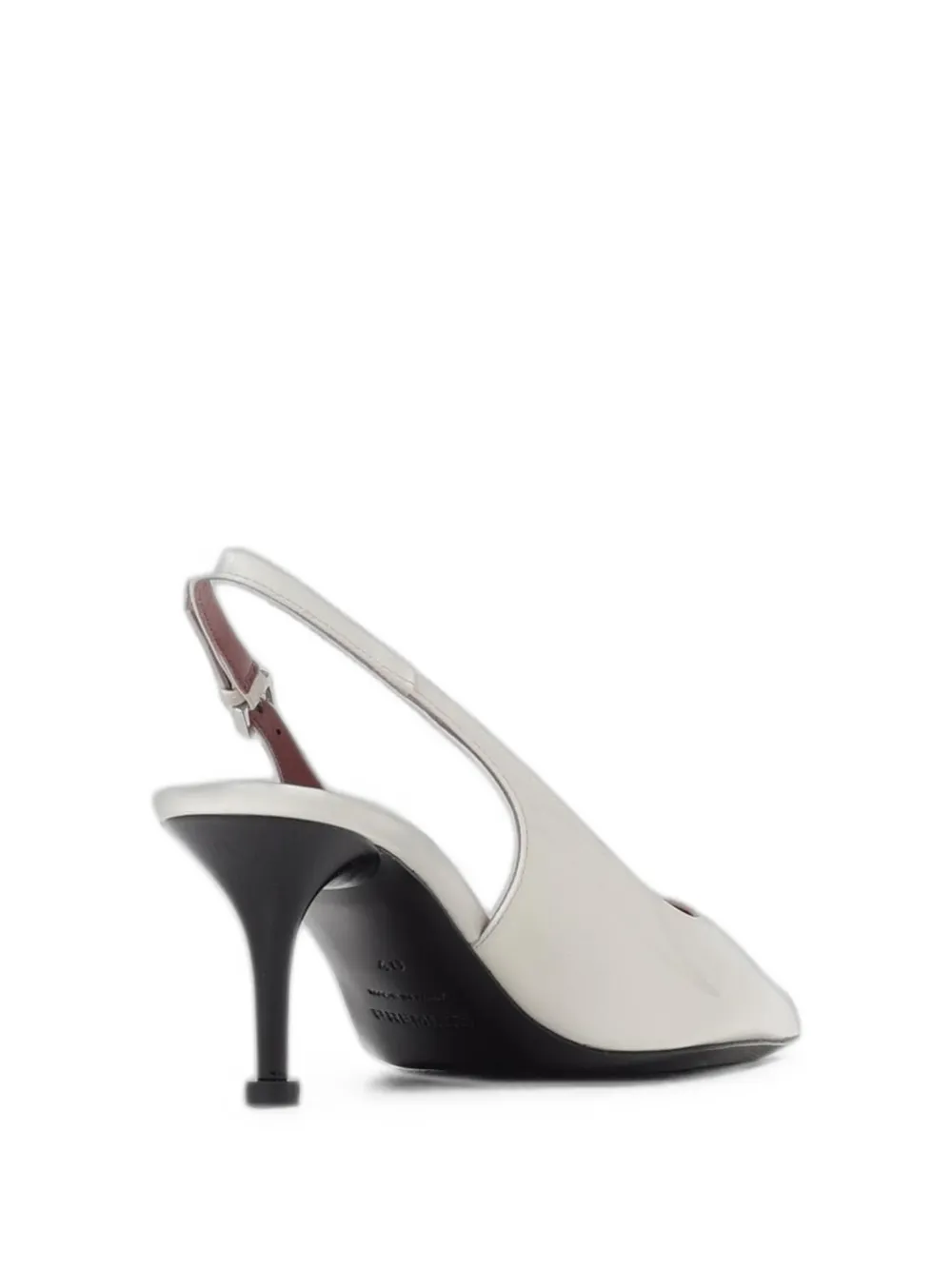 Premiata Chanel patent-leather slingback pumps Zilver