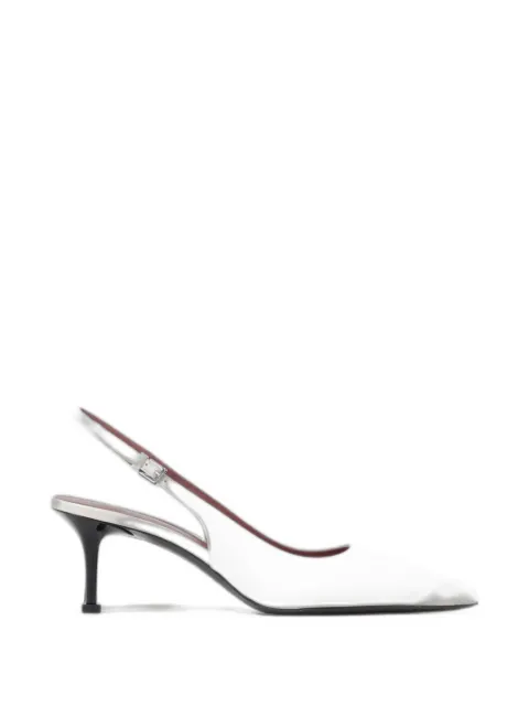 Premiata Chanel patent-leather slingback pumps