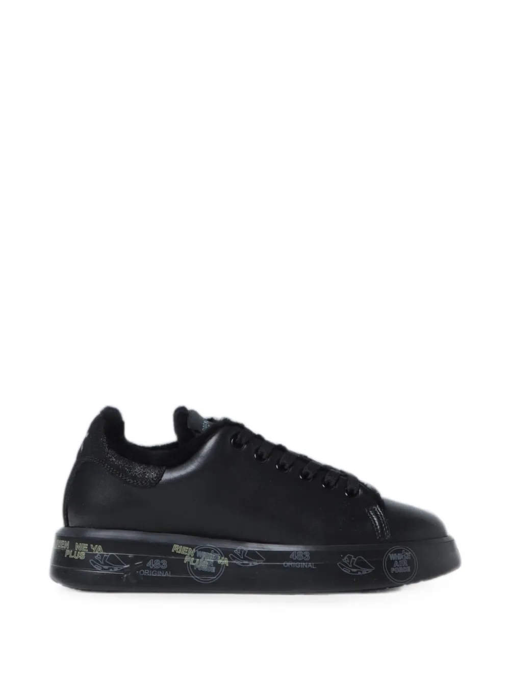 Premiata Belle logo-print sneakers - Schwarz