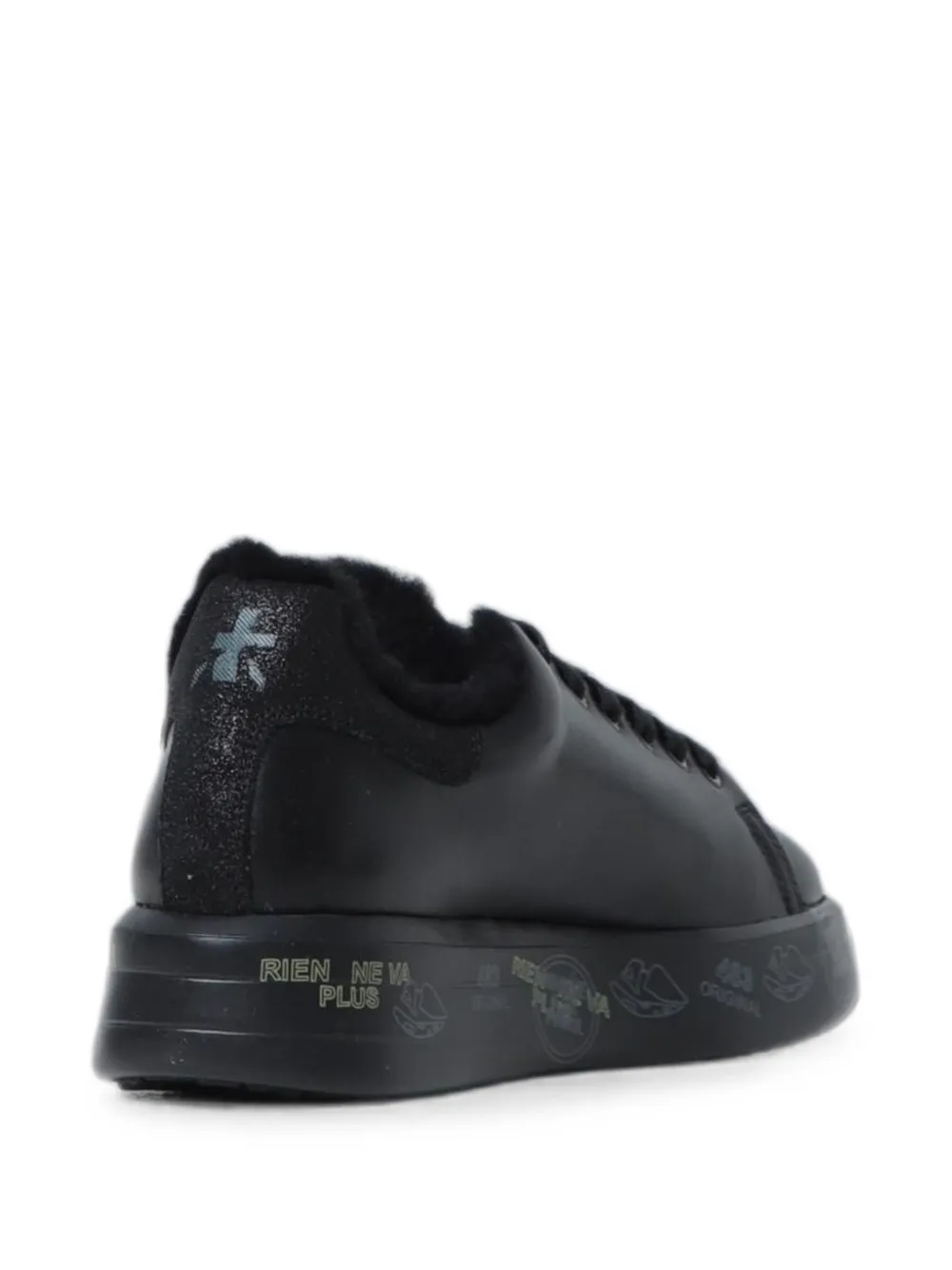 Premiata Belle sneakers met logo-print Zwart