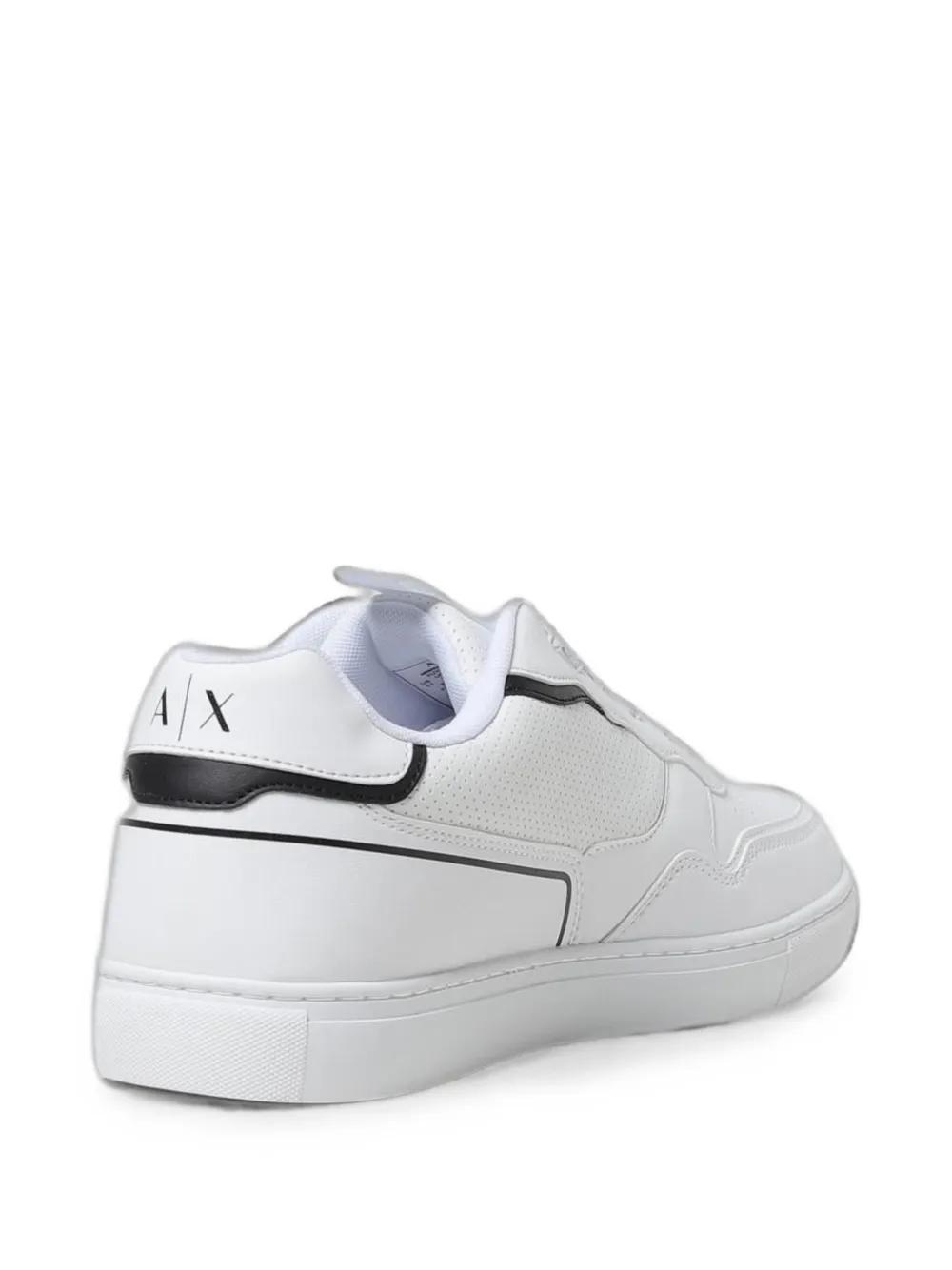 Emporio Armani perforated-detail sneakers Wit