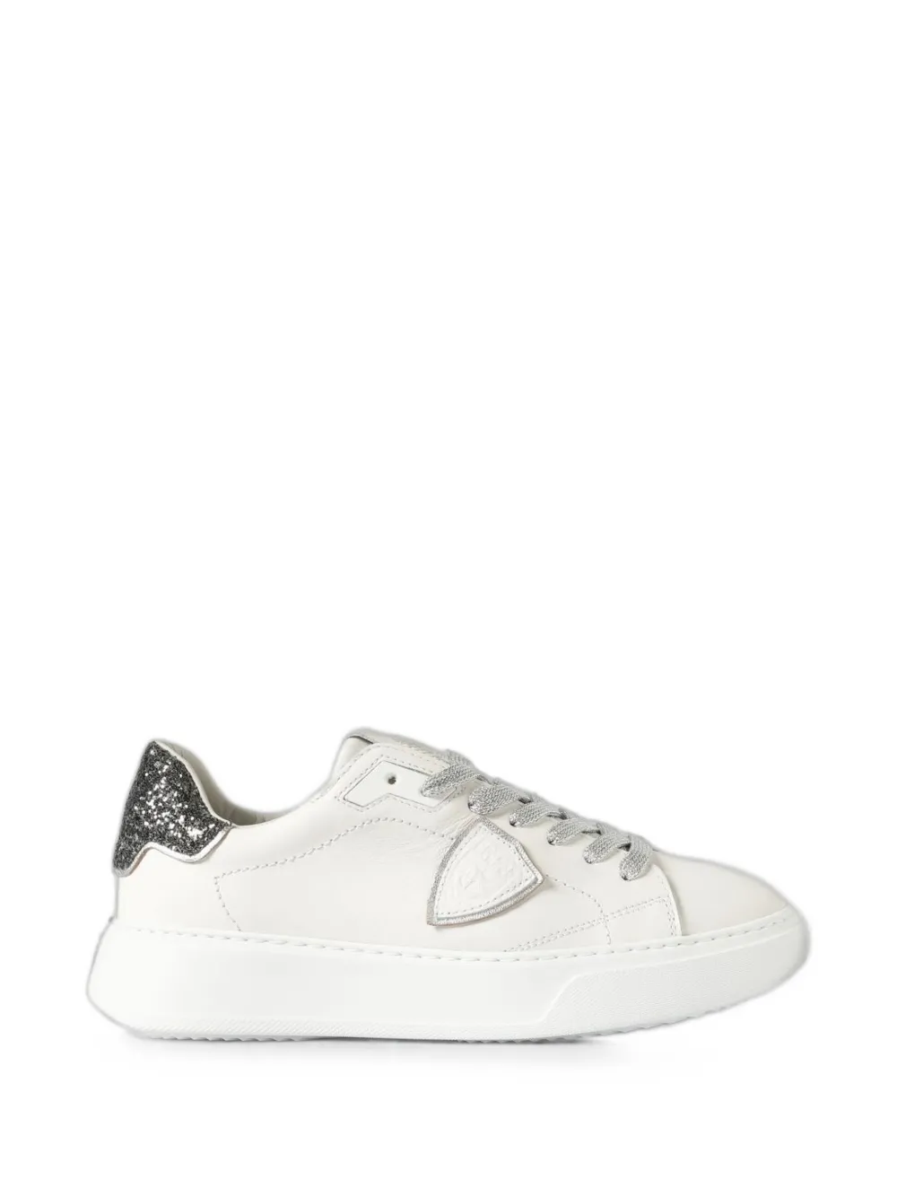 Philippe Model Paris Temple glitter-detail sneakers Wit