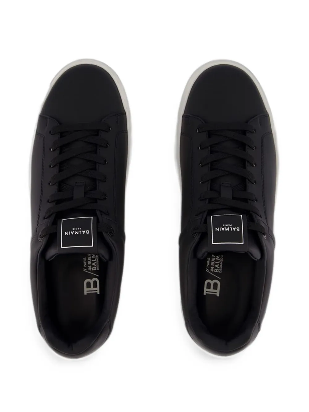 Balmain B-Court leather sneakers Zwart
